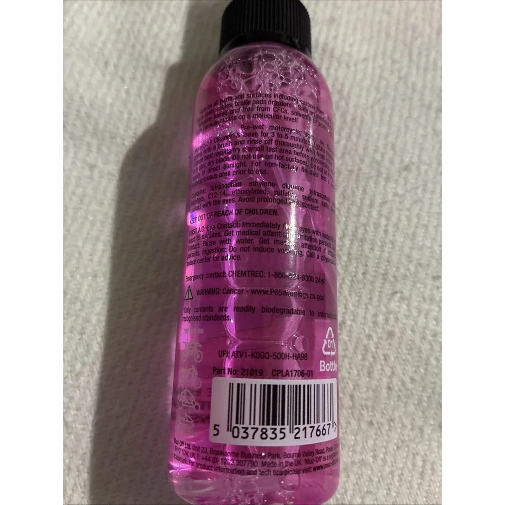 Muc-Off Nano Tech Bike Cleaner Spray Bottle Safe On All Parts 3pk 10.2 Oz Total‎
